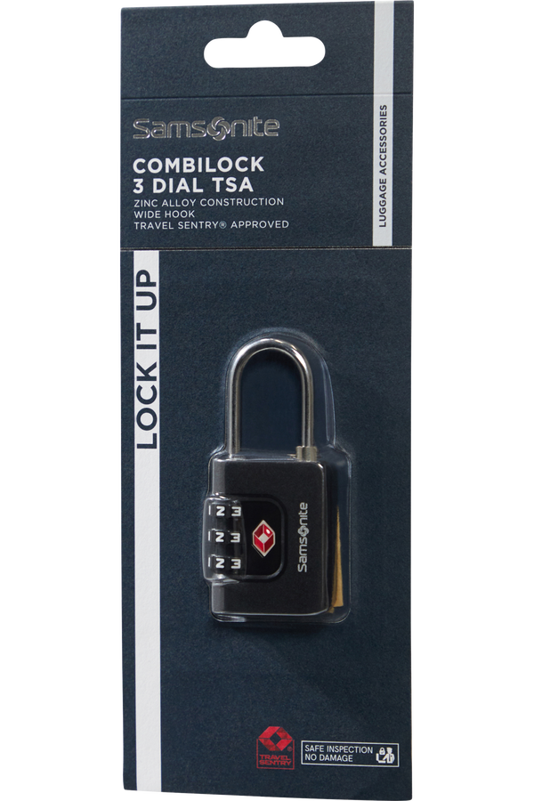 Samsonite Ta Revolution Combilock 3 dial TSA  Black