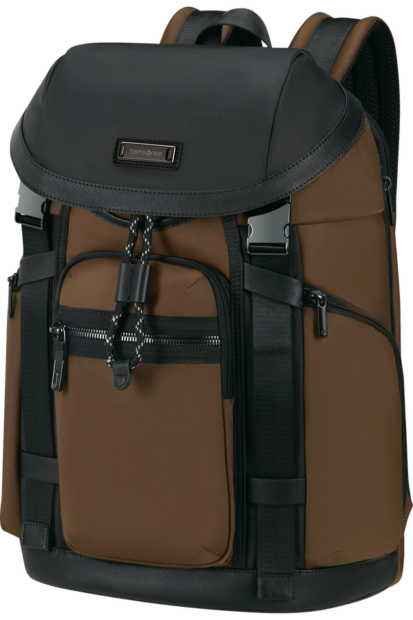 Samsonite Relyon Backpack M 15.6'' with flap  Brown