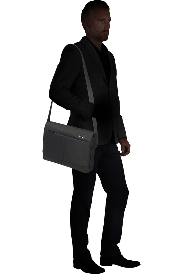 Samsonite Hip-Tech 2 Messenger 12.9'+Flap  Black