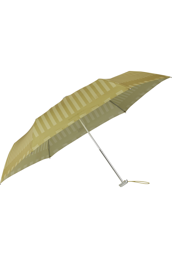 Samsonite Alu Drop S 3 Sect. Manual Flat  Mustard Yellow Stripes