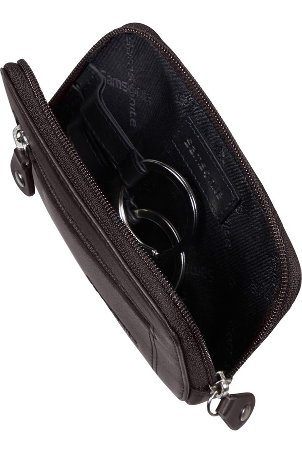 Samsonite Attack 2 Slg 524-Z ROUND KEY POUCH+2R  Ebony Brown