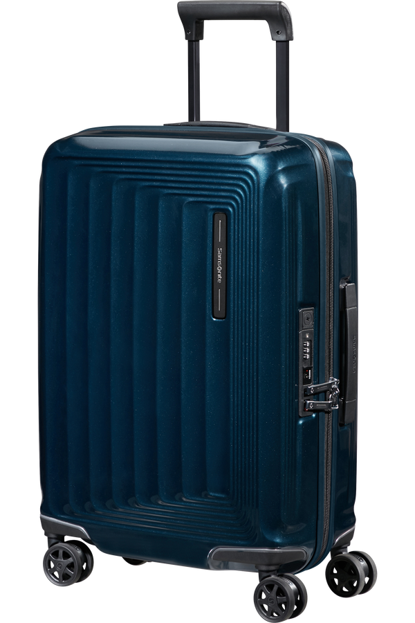 Samsonite Nuon Spinner Expandable 55cm  Metallic Dark Blue