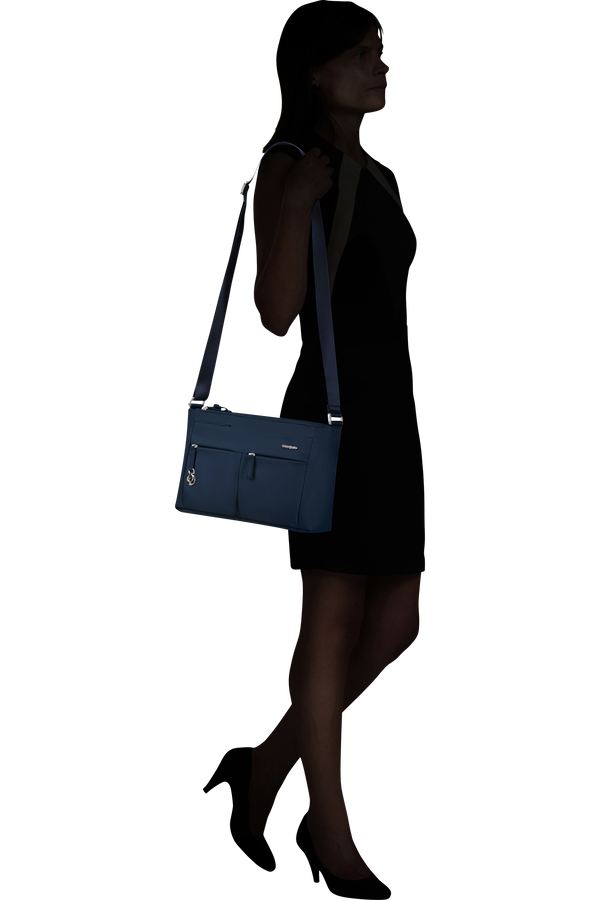 Samsonite Move 5.0 Horiz. Shoulder Bag + Flap  Dark Blue