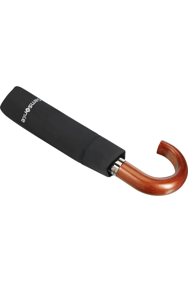 Samsonite Wood Classic S 3 Sect. Auto O/C Crook  Black