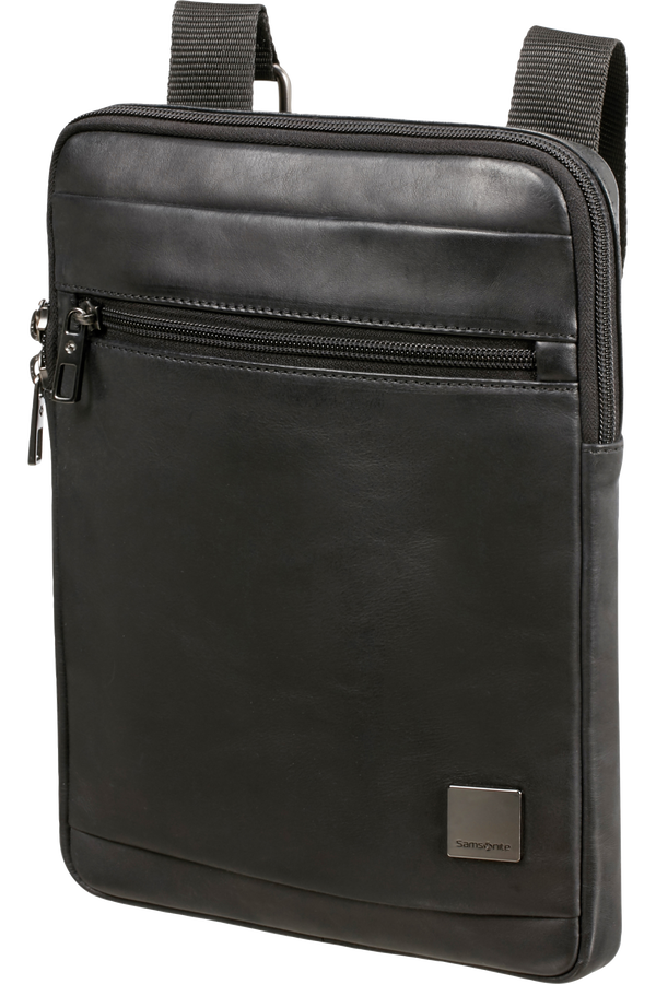 Samsonite Hip-Square Lth Flat Tabl.Cr.Over L  9.7inch Black
