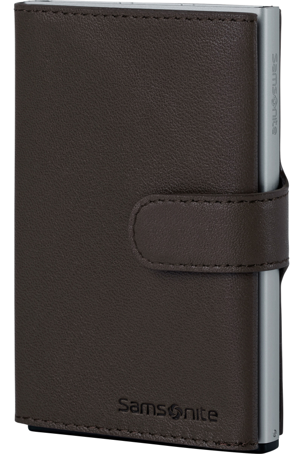 Samsonite Alu Fit 202 - Slide-up Wallet  Dark Brown