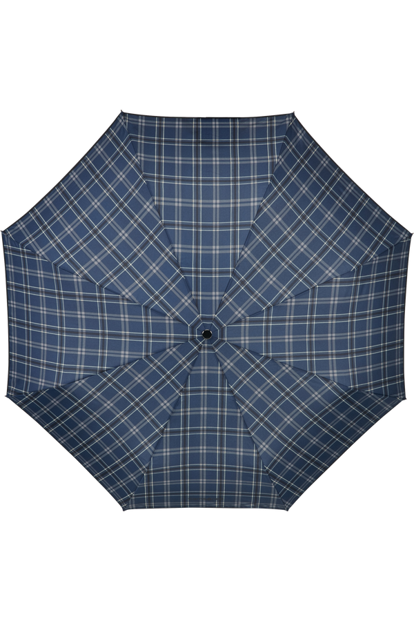 Samsonite Wood Classic S 3 Sect. Auto O/C Crook  Black/Blue Scottish