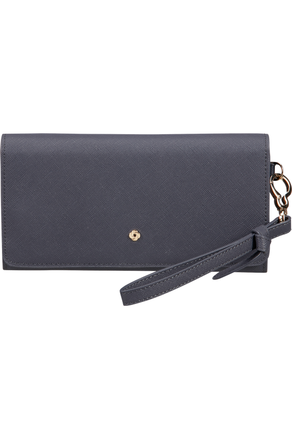 Samsonite My Samsonite Slg L W 14cc+2w+2z Coin  Grey Blue