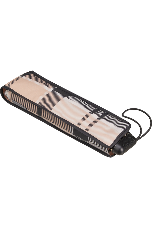 Samsonite Alu Drop S 3 Sect. Manual Flat  Beige Check